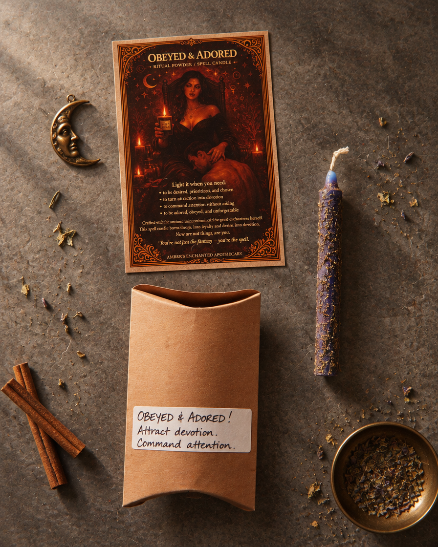 Obeyed & Adored Spell Candle | Love, Attraction & Magnetic Energy Ritual Candle