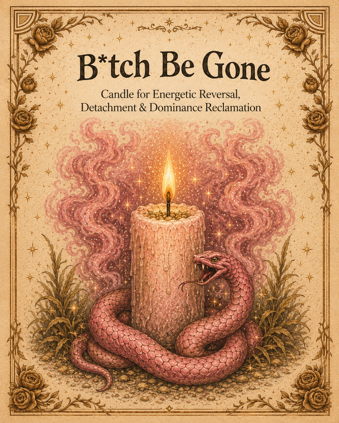 Bitch Be Gone - Spell Candle