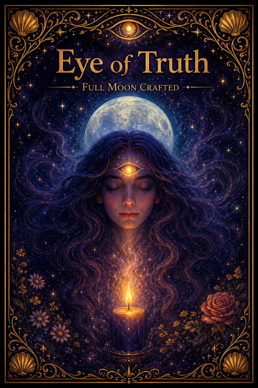 Eye of Truth - Full moon crafted Spell Candle