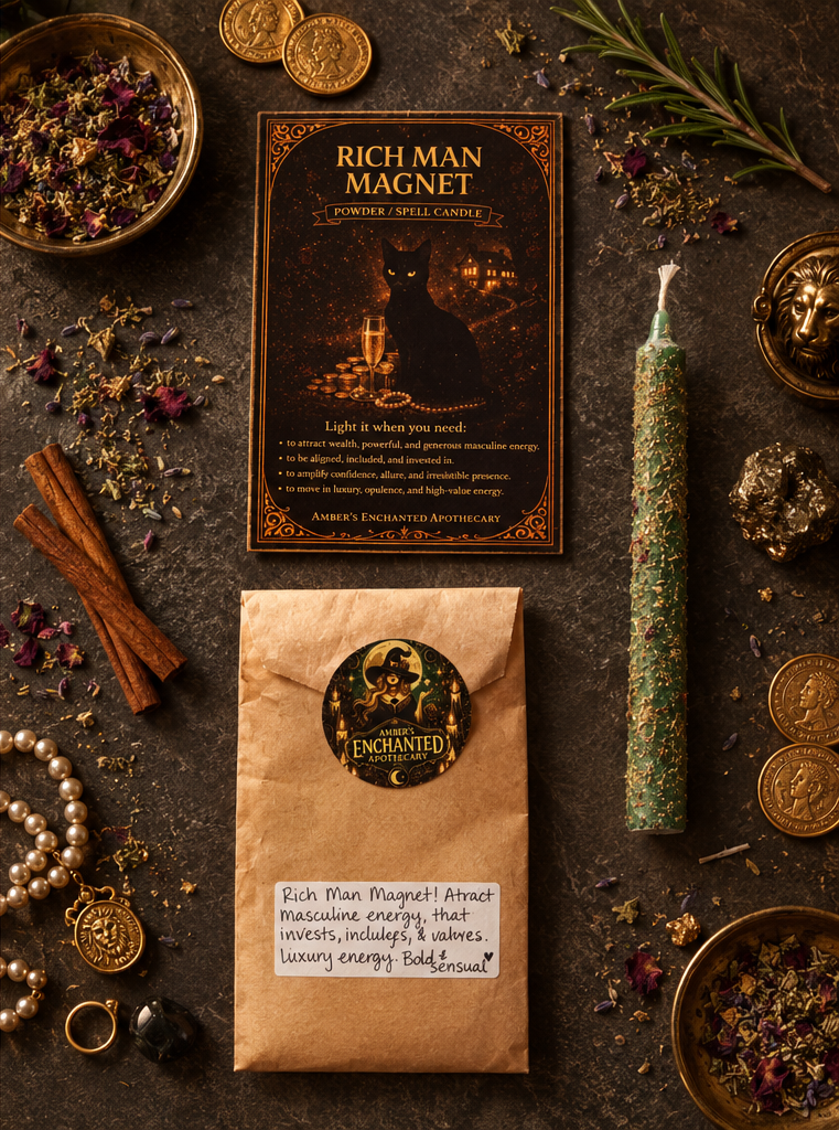 Rich Man Magnet Spell Candle | Attraction, Abundance & Luxury Energy