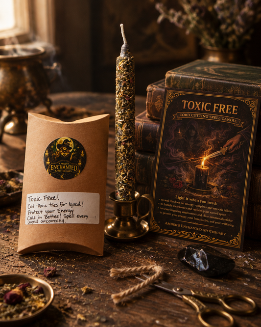 Toxic Free Spell Candle | Protection, Release & Cord-Cutting Ritual